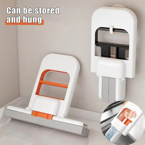 Portable Folding Cleaning Mop + 2 Free Sponge