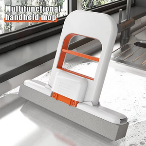 Portable Folding Cleaning Mop + 2 Free Sponge
